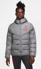 2021-2022 Liverpool Gray Cotton Coat With Hat-GDP