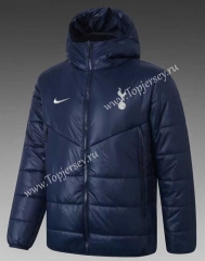 2021-2022 Tottenham Hotspur Blue Cotton Coat With Hat-GDP