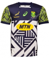 Limited Version 2021-2022 South Africa Royal Blue&White Thailand Rugby Jersey