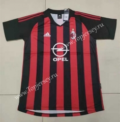 Retro Version AC Milan Home Red&Black Thailand Soccer Jersey AAA-DD3