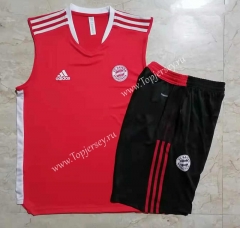 2021-2022 Bayern München Red Thailand Soccer Vest Tracksuit -815