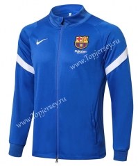 2021-2022 Barcelona Camouflage Blue Thailand Soccer Jacket-815