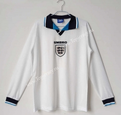 Retro Version 1996 England Home White LS Thailand Soccer Jersey AAA-C1046