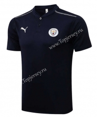 2021-2022 Manchester City Royal Blue Thailand Polo Shirt-815