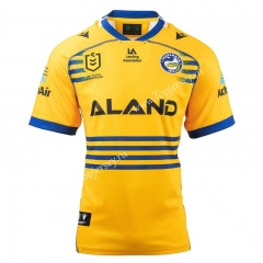 2022 NRL Manna Fish 2nd Away Yellow Thailand Rugby Jersey