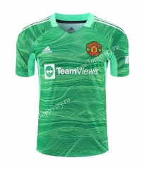 2021-2022 Manchester United Goalkeeper Green Thailand Soccer Jersey-418