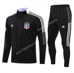 2021-2022 Colo-Colo Black Thailand Soccer Jacket Uniform-HR