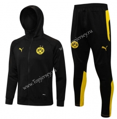 2021-2022 Borussia Dortmund Black Thailand Soccer Jacket With Hat-815