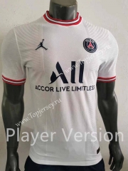 Player Version 2021-2022 Paris SG 3rd Away White Thailand Soccer Jersey AAA-518