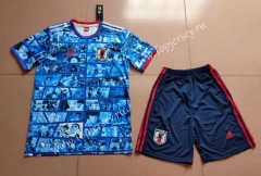 2022-2023 Anime Version Japan Home Blue Soccer Uniform-718