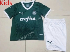 2022-2023 Palmeiras Home Green Kids/Youth Soccer Uniform-507