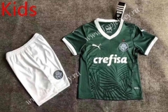 2022-2023 Palmeiras Home Green Kids/Youth Soccer Uniform-8975