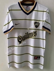 Retro Version 1999 Boca Juniors Away White Thailand Soccer Jersey AAA-9171