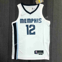 75th Anniversary Memphis Grizzlies White #12 NBA Jersey-311