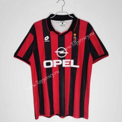 Retro Version 95-96 AC Milan Home Red&Black Thailand Soccer Jersey AAA-C1046