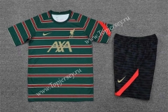 2022-2023 Liverpool Red&Green Thailand Training Soccer Uniform-418