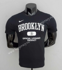 2022-2023 Brooklyn Nets Black NBA Cotton T-shirt-CS