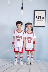 Chicago Bulls #23 White Kids/Youth NBA Uniform-SN