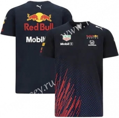 Red Bull Royal Blue Round Collar Formula One Racing Suit