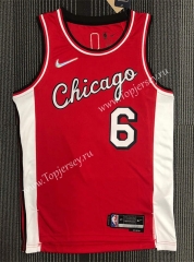 2022-2023 City Edition Chicago Bulls Red #6 NBA Jersey-311