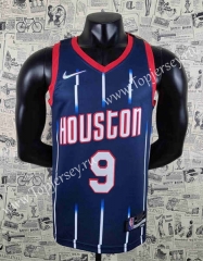 75th Anniversary Houston Rockets Dark Blue #9 NBA Jersey-SN