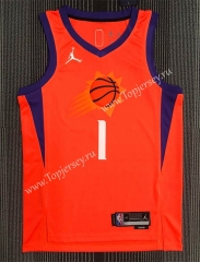 Jordan Limited Edition Phoenix Suns Orange #1 NBA Jersey-311