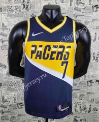 75th Anniversary Indiana Pacers Dark Blue #7 NBA Jersey-SN