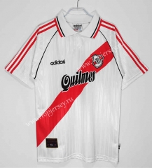 Retro Version 95-96 CA River Plate Home White Thailand Soccer Jersey AAA-C1046