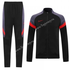 Black&Purple Thailand Soccer Jacket Uniform-LH