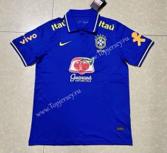 2022-2023 Brazil Blue Thailand Polo Shirt-5189