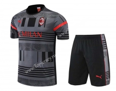 2022-2023 AC Milan Light Gray Thailand Training Soccer Uniform-4627