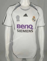 Retro Version 2006 Real Madrid Home White Thailand Soccer Jersey AAA-503