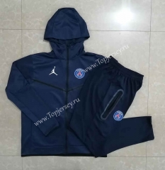 2022-2023 Jordan Paris SG Royal Blue Thailand Soccer Jacket Unifrom With Hat-815