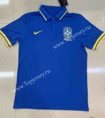 2022-2023 Brazil Blue Thailand Polo Shirt-7872