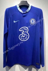 2022-2023 Chelsea Home Blue LS Thailand Soccer Jersey AAA-7872