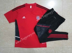 2022-2023 Bayern München Red Short-sleeved Thailand Soccer Tracksuit-815