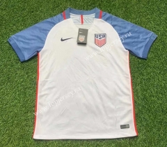 Retro Version 2016 USA Home White Thailand Soccer Jersey AAA-305