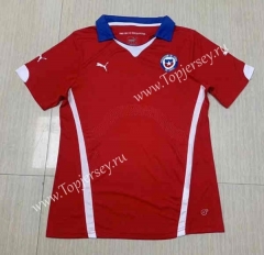 Retro Version 2014 Chile Home Red Thailand Soccer Jersey AAA-512