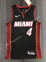 75th Anniversary Miami Heat Black #4 NBA Jersey-311