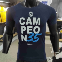 Real Madrid Royal Blue #35 Cotton T-shirt