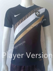Player Version 2022-2023 Brazil Black&White Thailand Soccer Jersey AAA-807