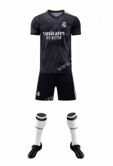 ( Without Brand Logo ) 2022-2023 Joint Version Real Madrid Black Soccer Uniform-9031