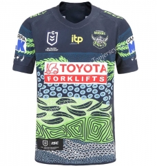 2022-2023 Native Version Raiders Gray&Black Thailand Rugby Jersey