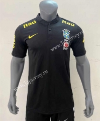 2022-2023 Brazil Black Thailand Training Soccer Jersey-416