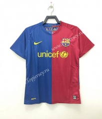 Retro Version 08-09 Barcelona Home Red&Blue Thailand Soccer Jersey AAA-811