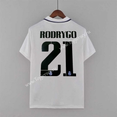 （S-4XL）2022-2023 Real Madrid Home White  (RODRYGO  #21) Thailand Soccer Jersey AAA