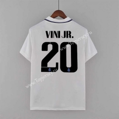（S-4XL）2022-2023 Real Madrid Home White  (vini jr.  #20) Thailand Soccer Jersey AAA