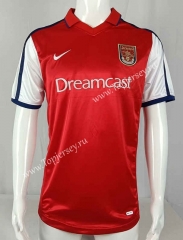Retro Version 2000-2001 Arsenal Home Red Thailand Soccer Jersey AAA-503