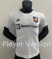 Player Version 2022-2023 Manchester United Away White Thailand Soccer Jersey AAA-2016