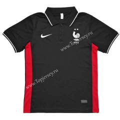 2022-2023 France Black Thailand Polo Shirt-2044